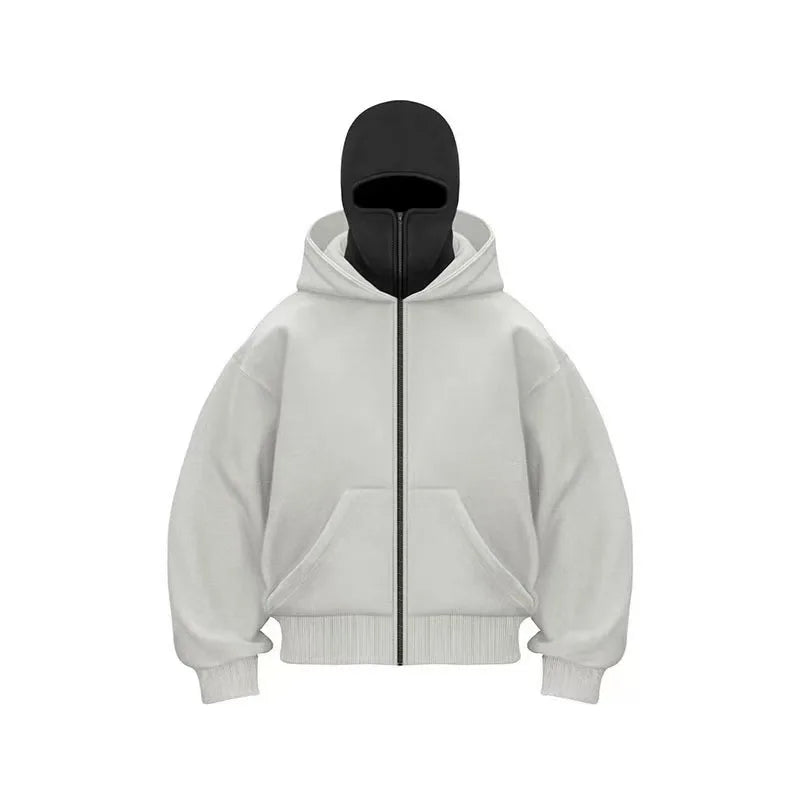 Men’s Y2K Double Hooded Hoodie