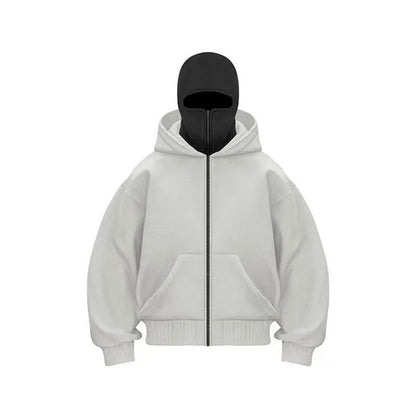 Men’s Y2K Double Hooded Hoodie