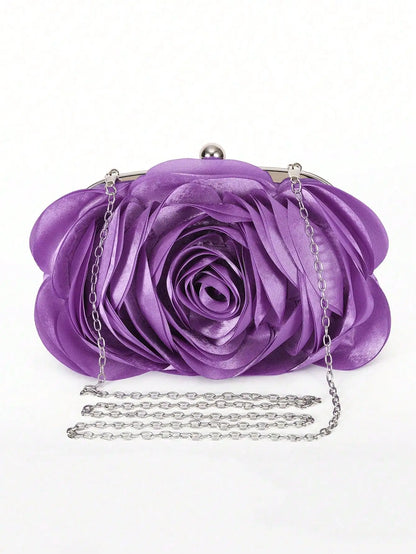 Floral Evening Clutch Bag
