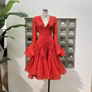 Sweet Ruffles Knee-Length Dress