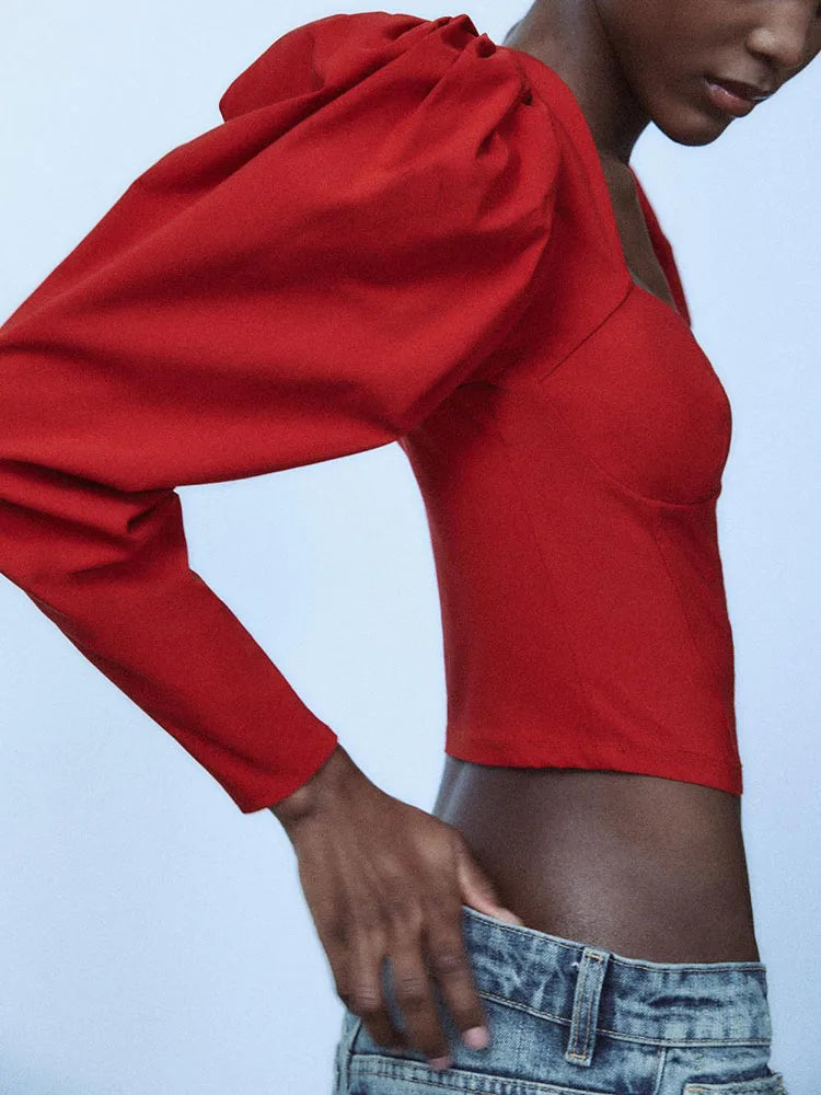 Heart Collar Top