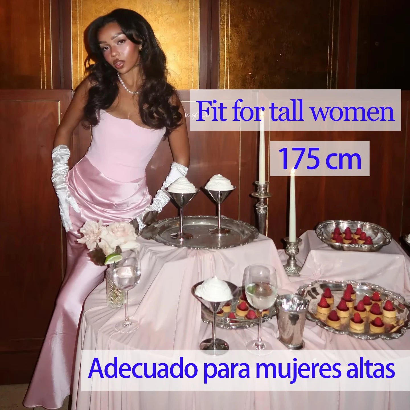 Elegant Strapless Satin Evening Dress