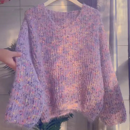 Lazy Wind V-Neck Sweater