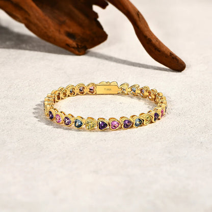 Sapphire Heart Bracelet