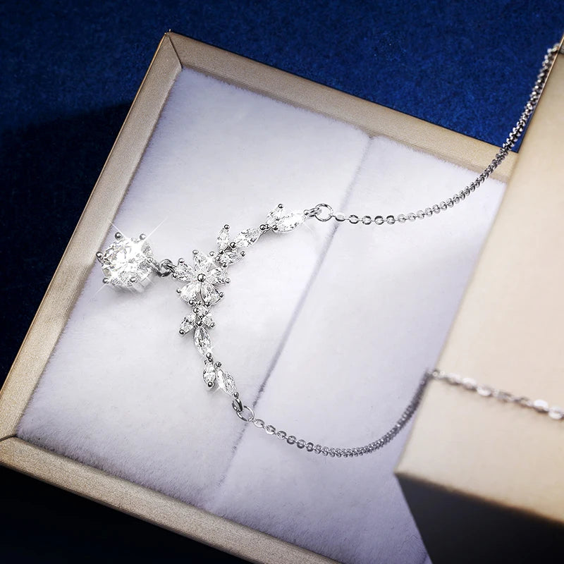 Halaile D Color Moissanite Necklace