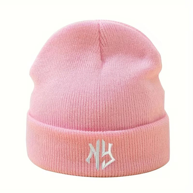 Embroidered Unisex Knit Beanie