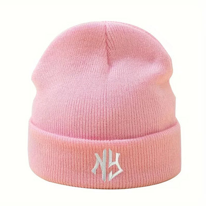 Embroidered Unisex Knit Beanie
