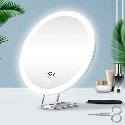 6-Inch Magnifying Mirror with Light