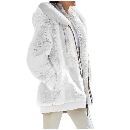 Hooded Fleece Zipper Jacket