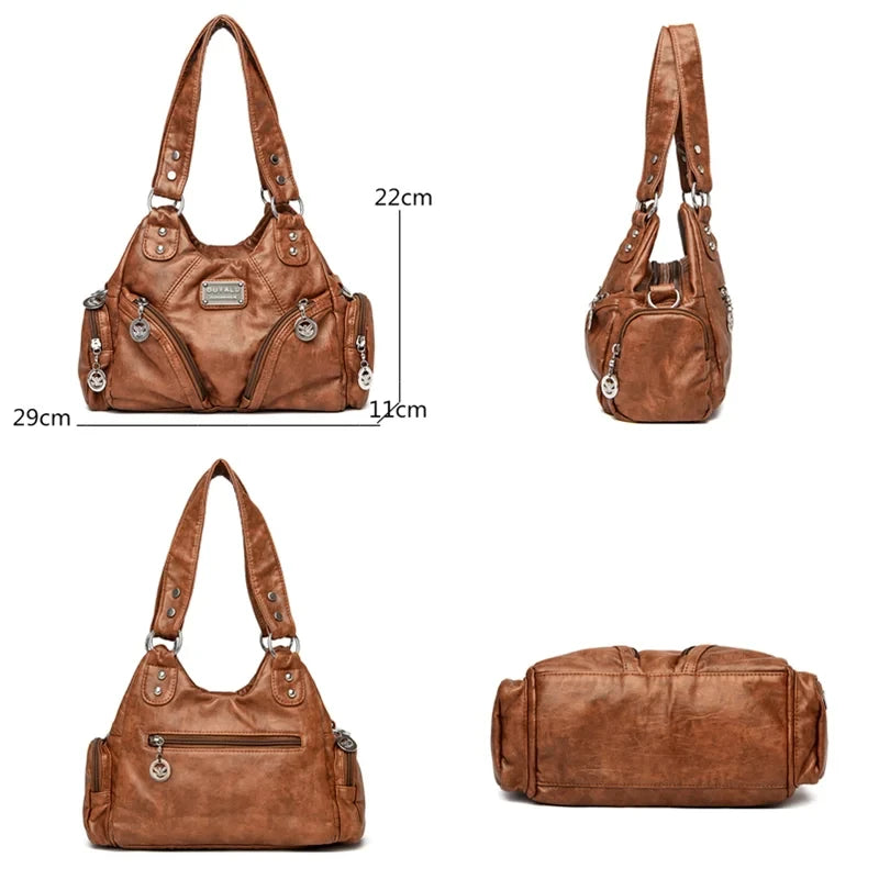Luxury Soft PU Leather Shoulder Bag