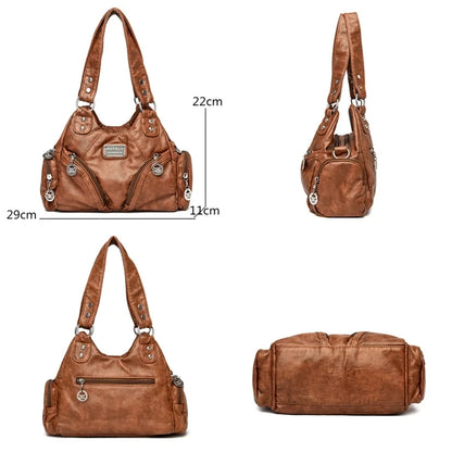 Luxury Soft PU Leather Shoulder Bag