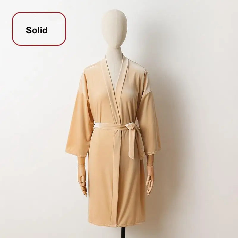 Velour Kimono Robe for Women