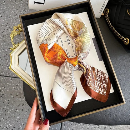 High-End Small Silk Scarf