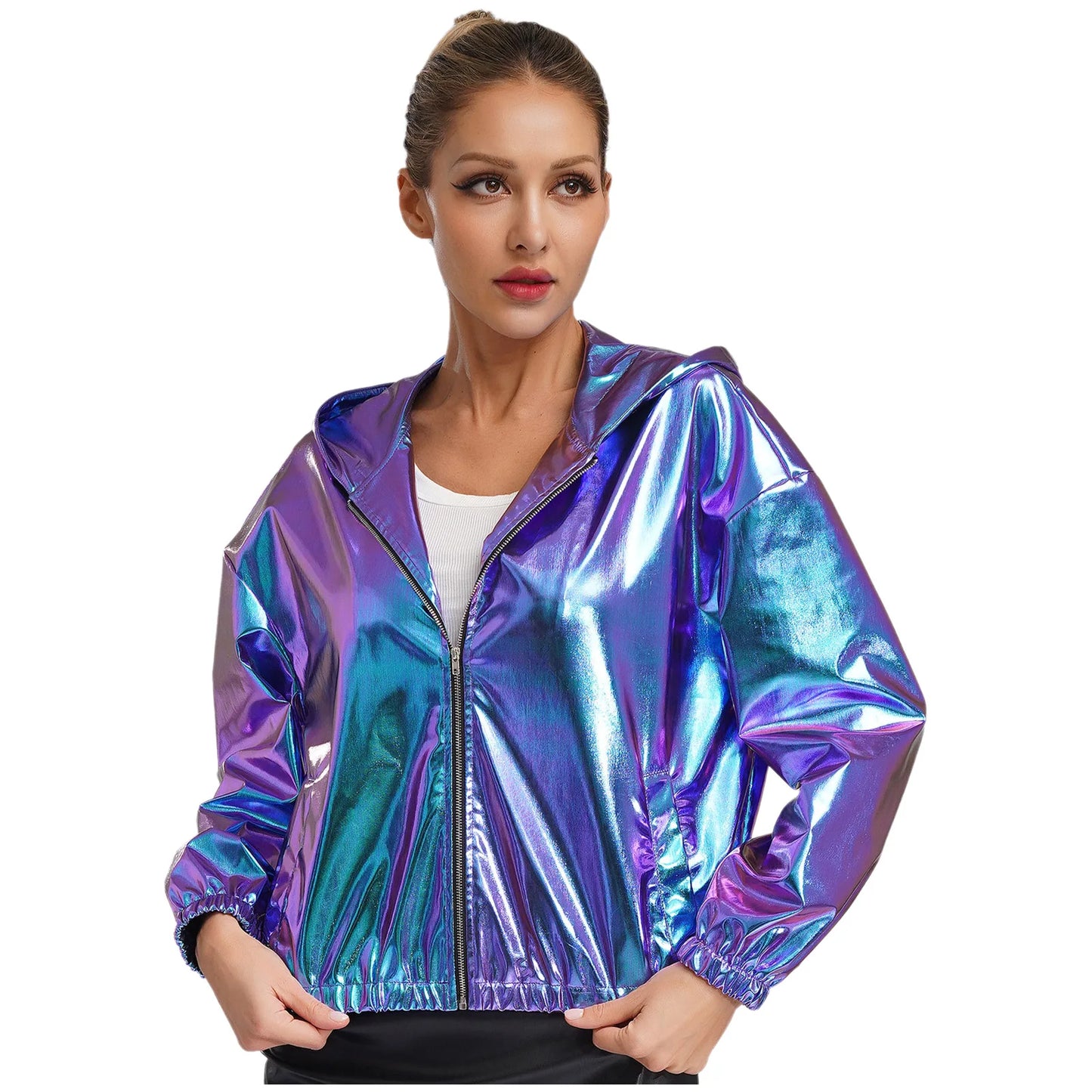 Holographic Zip Jacket