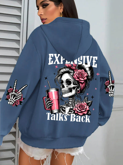 Funny Graphic Fleece Hoodie