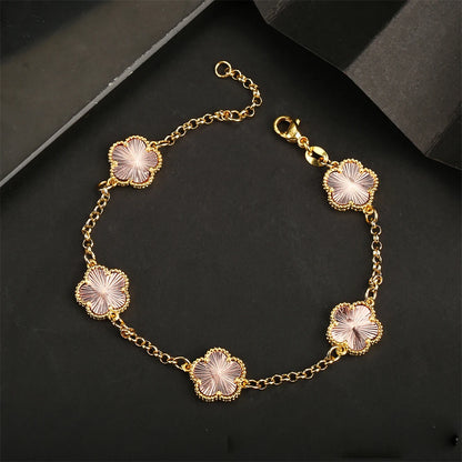 Five Leaf Flower Bracelet