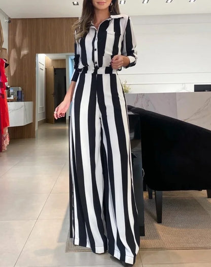 Striped Two-Piece Set