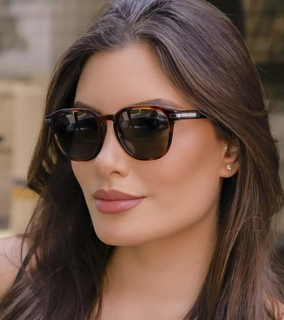 Salvatore Ferragamo Timeless TORTOISE Sunglasses - Clairely Amazing