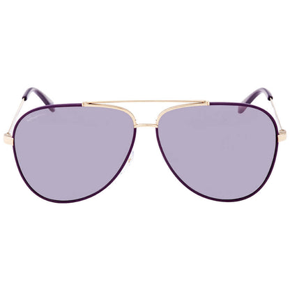 Salvatore Ferragamo Purple Aviator Sunglasses - Clairely Amazing