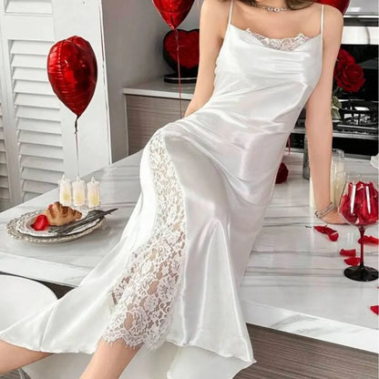 Sexy Lace Bride Wedding Long Robe