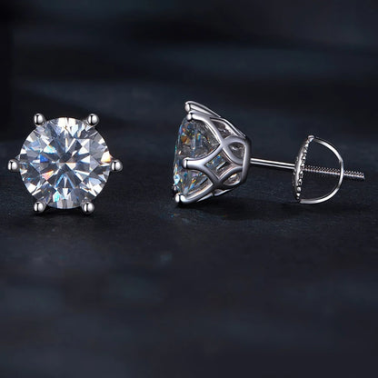 Colorful Moissanite Stud Earrings