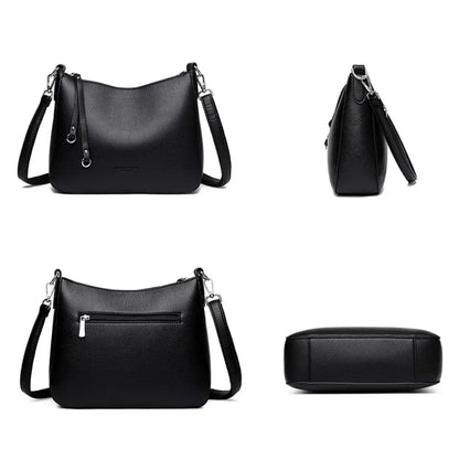 Soft Leather Shoulder Crossbody Bag