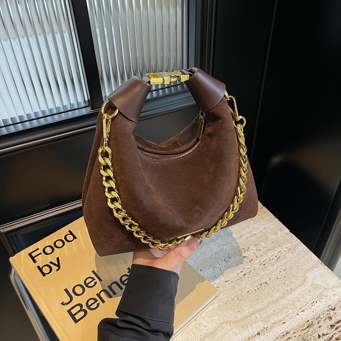 Frosted Retro Moon Bag