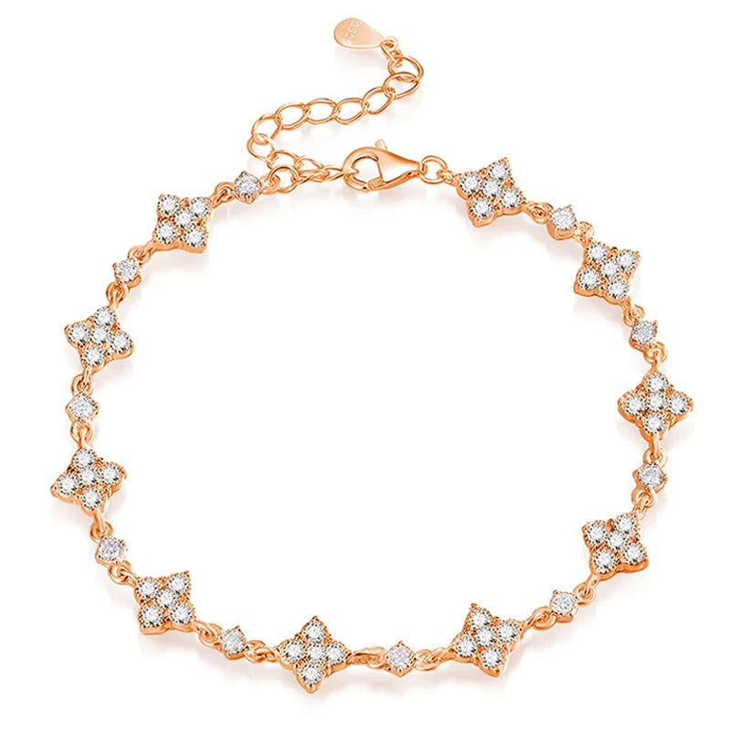 SMYOUE Full Diamond Moissanite Bracelet