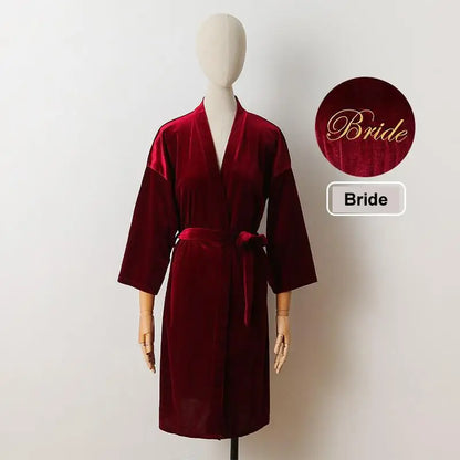 Velour Kimono Robe for Women