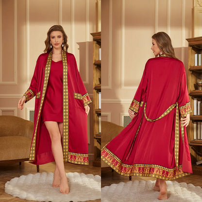 Autumn Baroque Style Couple Robe
