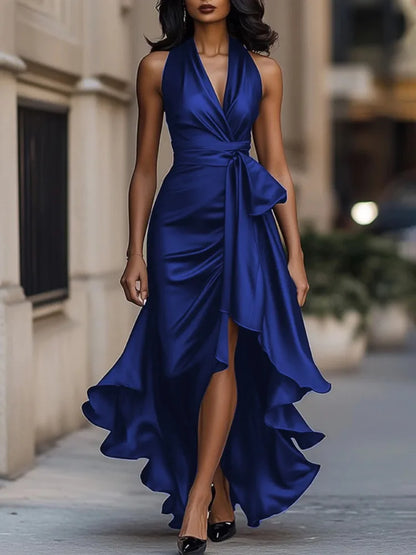 Elegant Ruffled Party Dress