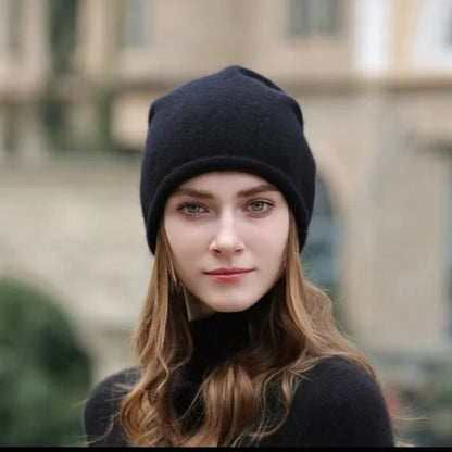 Women’s Knitted Mink Cashmere Hat