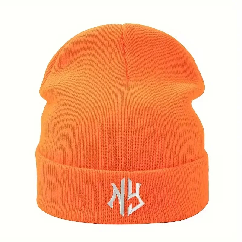 Embroidered Unisex Knit Beanie