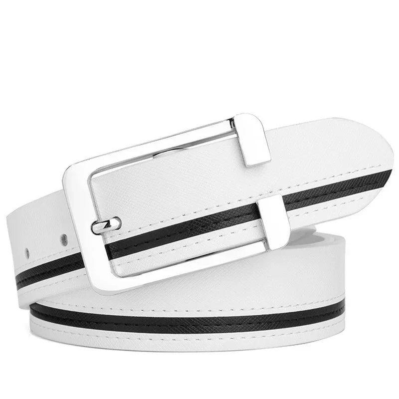 Men’s leather pin belt