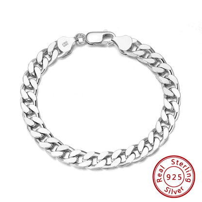 Italian Silver Cuban Bracelet
