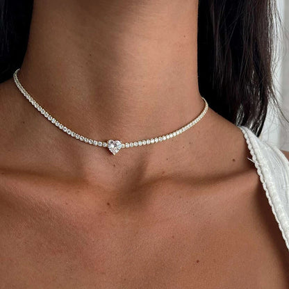 Moissanite Tennis Necklace