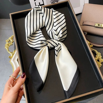 Luxury Print Silk Square Scarf