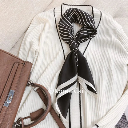 High-End Small Silk Scarf