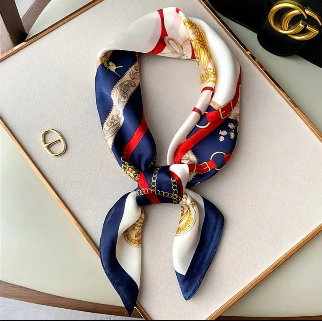High-End Small Silk Scarf