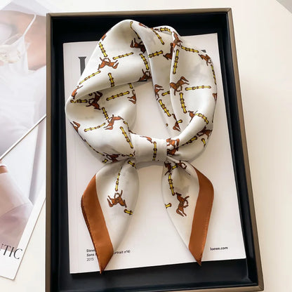 Elegant Silk Feel Square Scarf