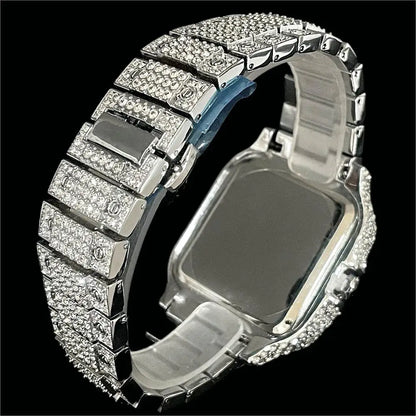 MISSFOX Ice Out Square Men’s Watch