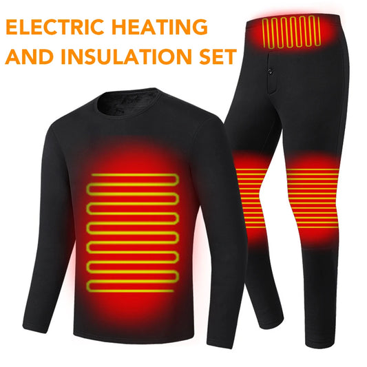 Electric Heated Thermal Underwear Set