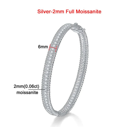 2mm Full Moissanite Bracelets