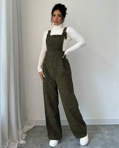 Corduroy Overalls Set