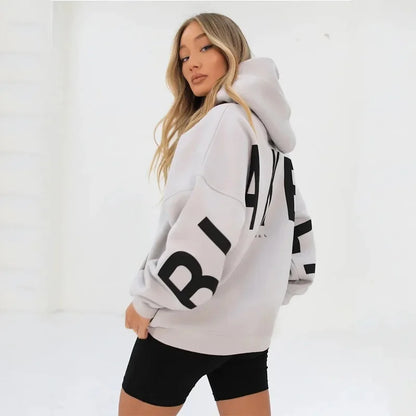 Thick White Winter Hoodie