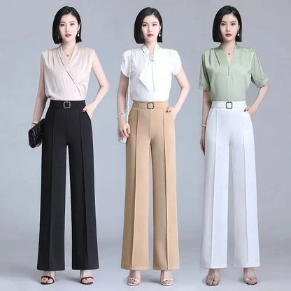 High Waist Wide-Leg Pants