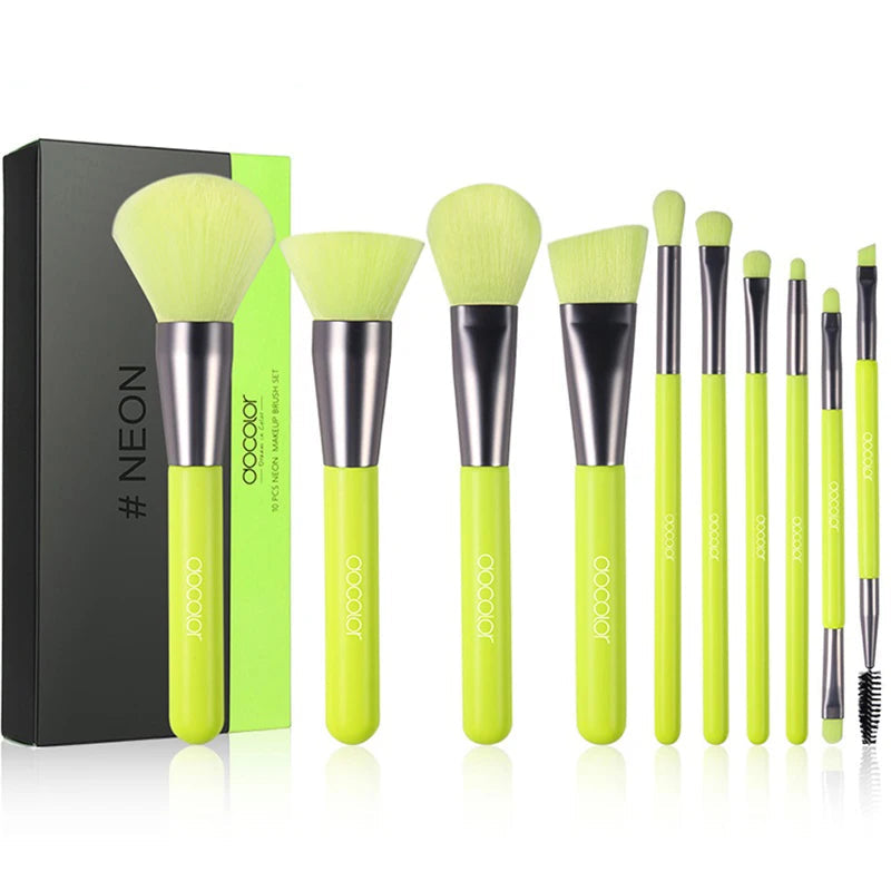 Docolor Professional Makeup Brush Set 10–30 Pcs