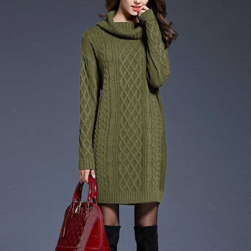Plus Size Knitted Sweater Dress