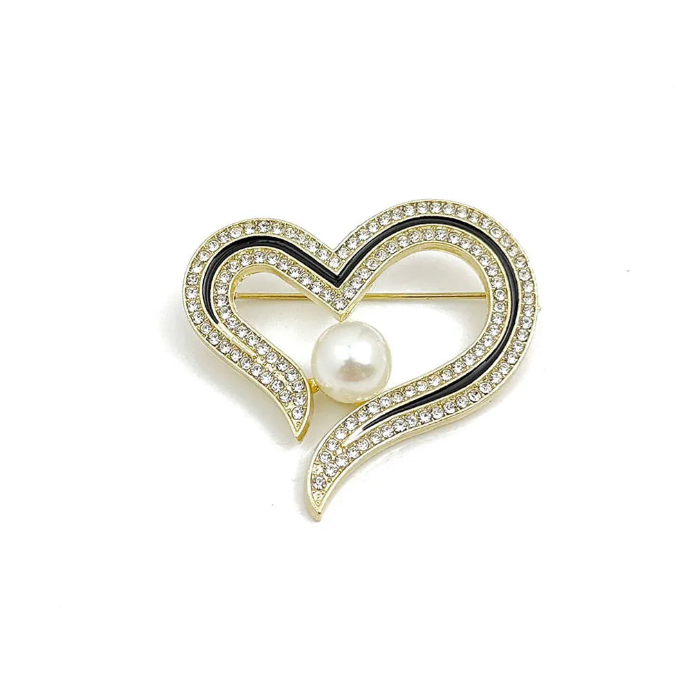 Pearl Love Brooch
