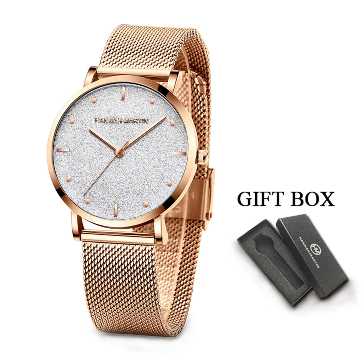 Rose Gold Rhinestone Women’s Watch